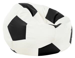 Sedací vak Fotbal černý ekokůže