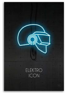 Obraz na plátně Neonově modrá ikona - Rubiant Rozměry: 40 x 60 cm
