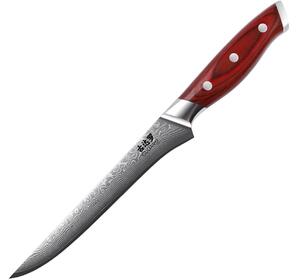 Gudaro - Damaškový vykošťovací nůž KENSHO 6", 67 vrstev oceli, délka 15 cm