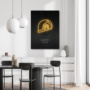 Obraz na plátně Neonově žlutá ikona - Rubiant Rozměry: 40 x 60 cm