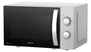 Sencor - Mikrovlnná trouba s funkcí grilu 700W/1000W/230V 20 l matný chrom