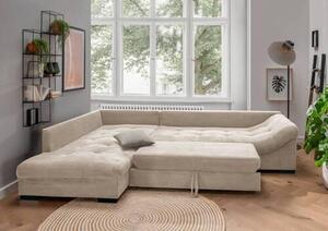 ROHOVÁ SEDAČKA, textil, béžová P & B - Sedací soupravy, Online Only
