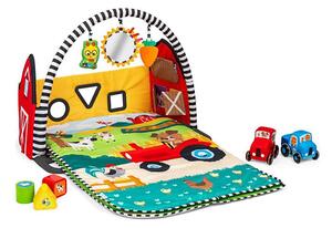 Baby Einstein - Dětská hrací deka BUSY BARNYARD 4xAA