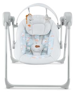 KINDERKRAFT - Dětská houpačka s melodií SWINGEE šedá 4xAAA/230V