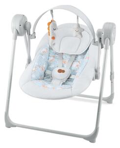 KINDERKRAFT - Dětská houpačka s melodií SWINGEE šedá 4xAAA/230V