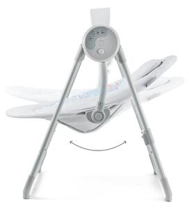 KINDERKRAFT - Dětská houpačka s melodií SWINGEE šedá 4xAAA/230V