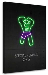 Obraz na plátně Neonový hulk - Rubiant Rozměry: 40 x 60 cm