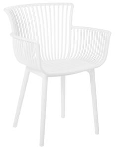 Sada 4 jídelních židlí bílé PESARO