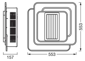 Osram - LED Stm stropní svítidlo s ventilátorem CEILING FAN LED/55W/230V bílá+DO