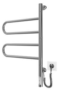 Elekt. otočný sušák na ručníky TRISTAR 75W/230V 62,5x44,5 cm IP44 nerez/l. chrom