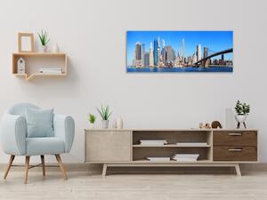 Obraz skleněný město New York - Manhattan - 30 x 60 cm