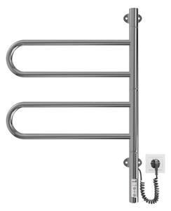 Elekt. otočný sušák na ručníky TRISTAR 75W/230V 62,5x44,5 cm IP44 nerez/l. chrom