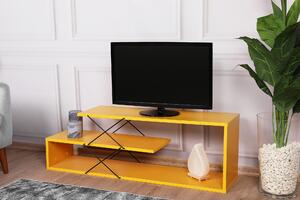 ASIR Televizní stolek ZIGZAG žlutý
