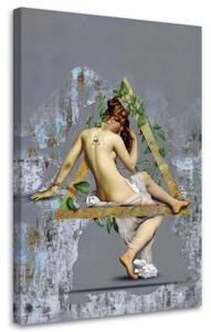 Obraz na plátně Žena v trojúhelníku - Jose Luis Guerrero Rozměry: 40 x 60 cm