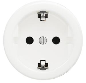 Kliklap - Retro zásuvka domovní bez rámečku SCHUKO 230V/16A sněhově bílá