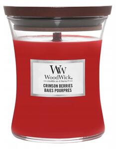 Tradiční sójová svíčka Crimson Berries Woodwick 1 ks