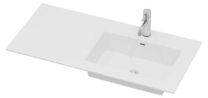Koupelnová skříňka s umyvadlem HELSINKI 95 cm pravá/bílá
