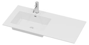 Koupelnová skříňka s umyvadlem HELSINKI 95 cm levá/bílá