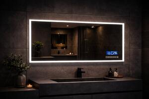 LED zrcadlo Smart 120x65 cm, Bluetooth, nastavitelná barva světla, Anti-fog