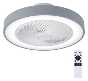 Brilagi - LED Stmív. svítidlo s ventilátorem LED/38W/230V pr. 50 cm šedá + DO
