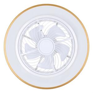 Brilagi - LED Stmív. svítidlo s ventilátorem LED/38W/230V pr. 50 cm zlatá + DO