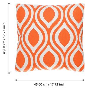Eglo 420295 - Dekorační polštář CHEVERY 45x45 cm oranžová