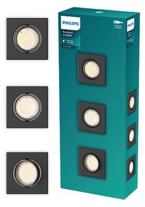 3x Halogenové podhledové svítidlo LED GU10, pohyblivé, Peridot Philips