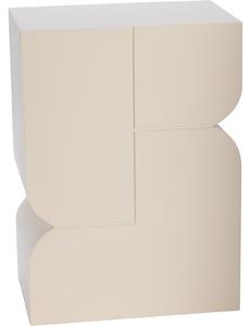 Obdélníkový stolek Home Styling Collection 30,5 x 20 x 42,5 cm, béžové odstíny