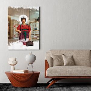 Obraz na plátně Žena nakupuje - Jose Luis Guerrero Rozměry: 40 x 60 cm