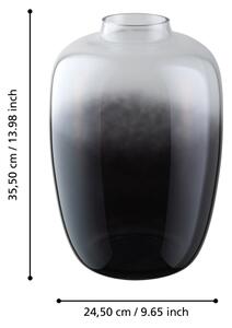 Eglo 421392 - Skleněná váza CULASI 35,5x24,5 cm černá/kouřová
