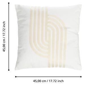 Eglo 420241 - Dekorační polštář BERHALA 45x45 cm bílá/béžová