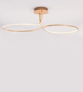 Nova Luce Stropní LED svítidlo FUNGO, d. 102 cm Barva: Zlatá