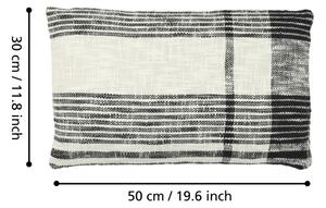 Eglo 420062 - Dekorační polštář CHEVERY 30x50 cm krémová/černá