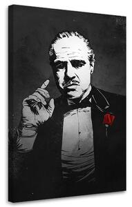 Obraz na plátně Kmotr, Vito Corleone portrét - Nikita Abakumov Rozměry: 40 x 60 cm