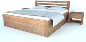 Postel PAVLA s úložným prostorem, Buk 200x200 - Designová postel z masivu
