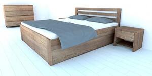 Postel PAVLA s úložným prostorem, Buk 160x200 - Designová postel z masivu