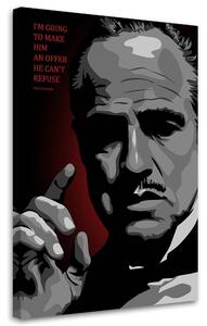 Obraz na plátně Kmotr, Vito Corleone - Nikita Abakumov Rozměry: 40 x 60 cm