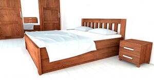 Postel ANY s úložným prostorem, Buk 140x200 - Designová postel z masivu