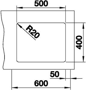 Granitový dřez Blanco Etagon 500 U Bílá soft