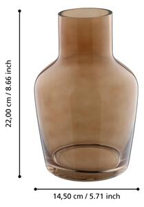 Eglo 421221 - Skleněná váza SIRANANA 22x14,5 cm hnědá/kouřová