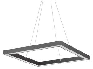 Ideal Lux LED Závěsné svítidlo Oracle square, Ø 70 Barva: Černá
