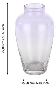 Eglo 421356 - Skleněná váza KENYASI 27x15,5 cm fialová
