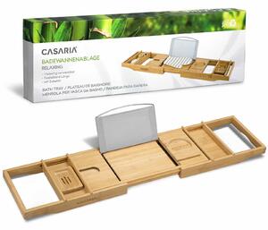 Casaria Relaxační polička na vanu bambus 75-109 cm 109257