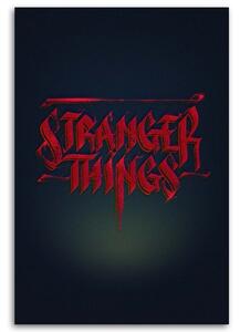 Obraz na plátně Stranger Things, nápis - Nikita Abakumov Rozměry: 40 x 60 cm