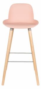 ZUIVER ALBERT KUIP barová židle růžová