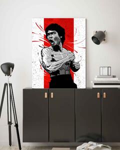 Obraz na plátně Mistr bojových umění Bruce Lee - Nikita Abakumov Rozměry: 40 x 60 cm