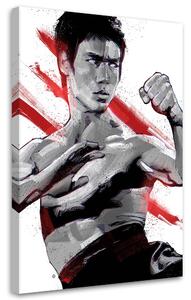 Obraz na plátně Portrét Bruce Lee - Nikita Abakumov Rozměry: 40 x 60 cm