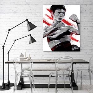 Obraz na plátně Portrét Bruce Lee - Nikita Abakumov Rozměry: 40 x 60 cm