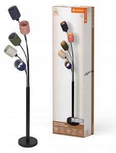 Stojací lampa LEDVANCE s 5 světly Decor Felt Weaving Cans, vyrobená z plst