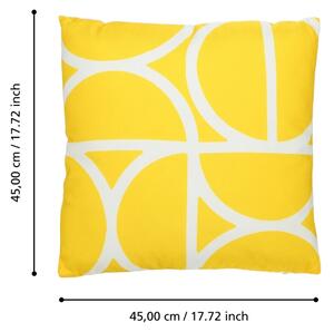 Eglo 420248 - Dekorační polštář TSUNAN 45x45 cm žlutá